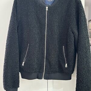 American Eagle Outfitters Black Sherpa Jacket